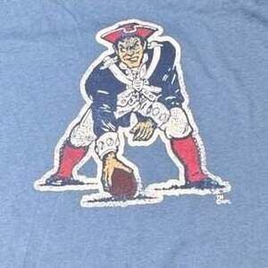 Mitchell & Ness Patriots XXL Light Blue ThrowbackT-Shirt